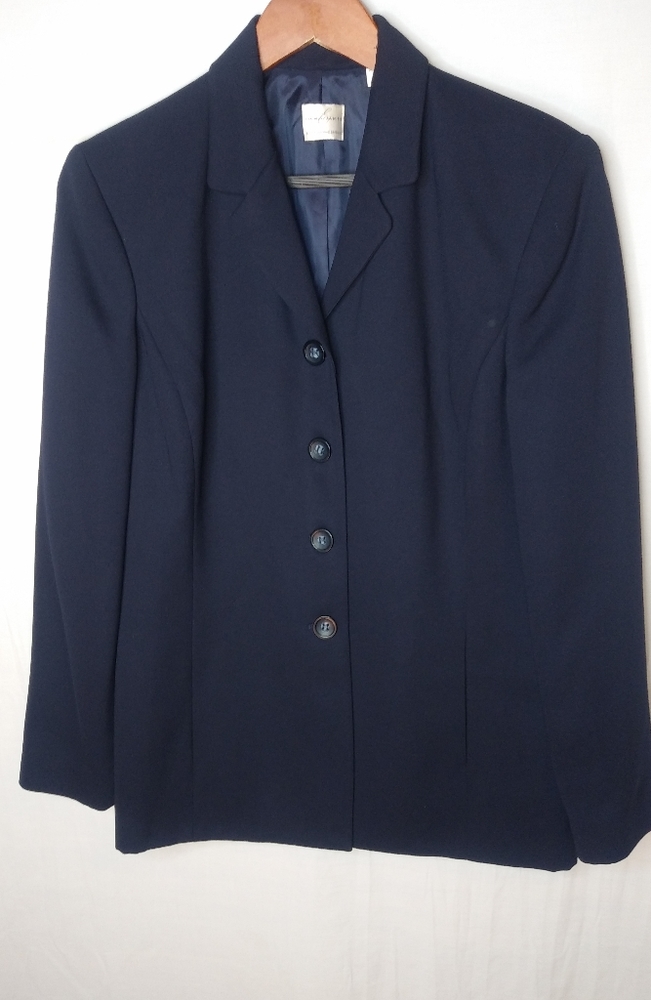Emma James Liz Claiborne 8 Navy Blazer